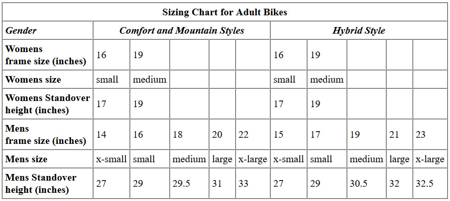adult-bikes-size-chart